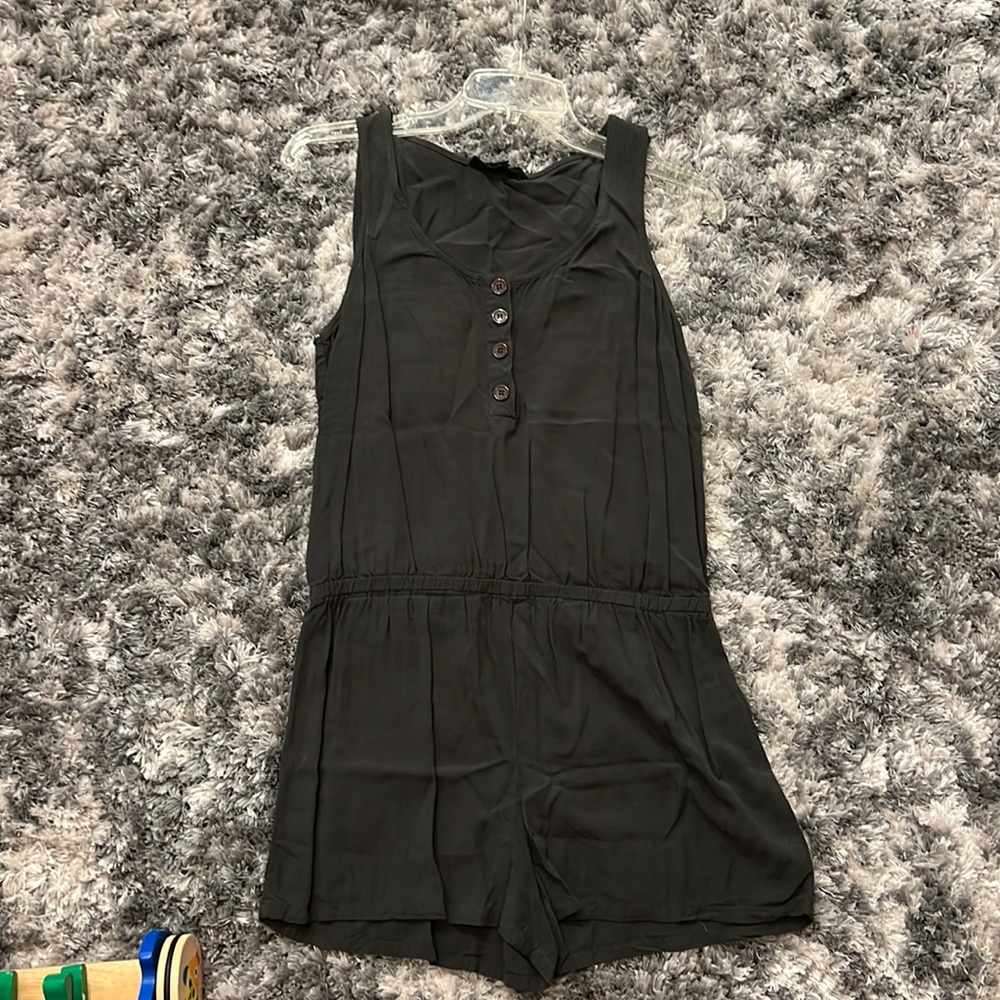 Olive green sleeveless romper